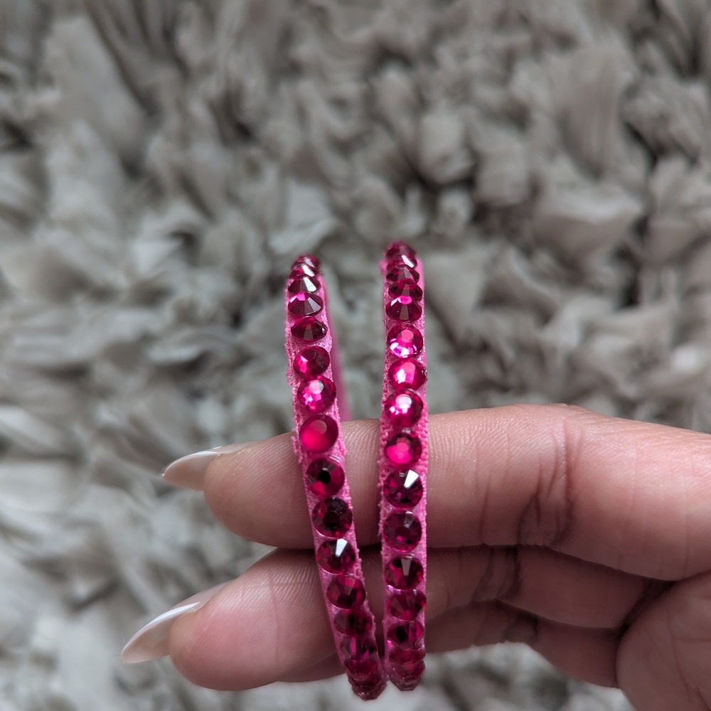 New! Hand made skinny, light weight, stackable and sparkle dance bangles!!!